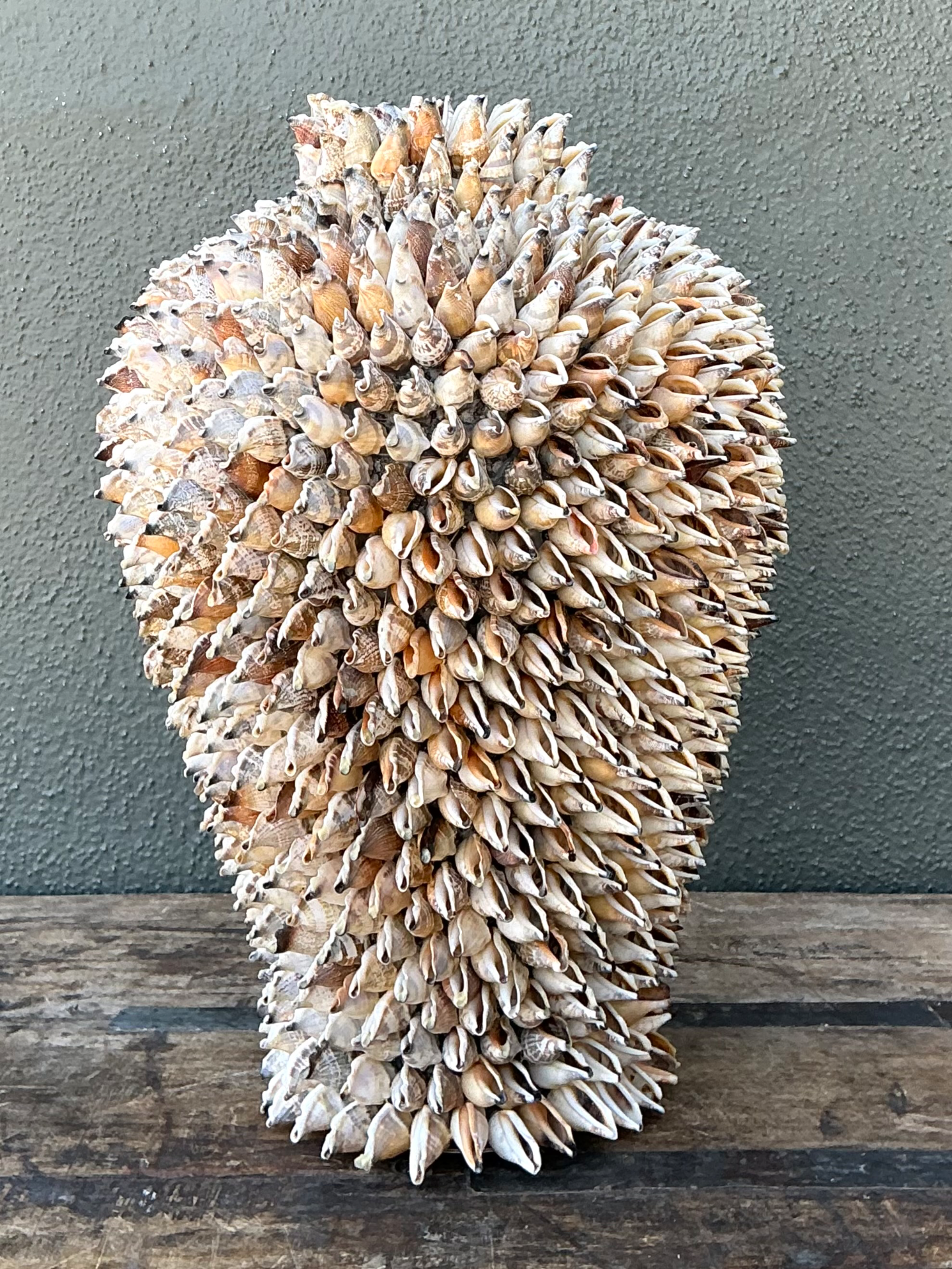Vintage Shell Covered Sculpture - Back view