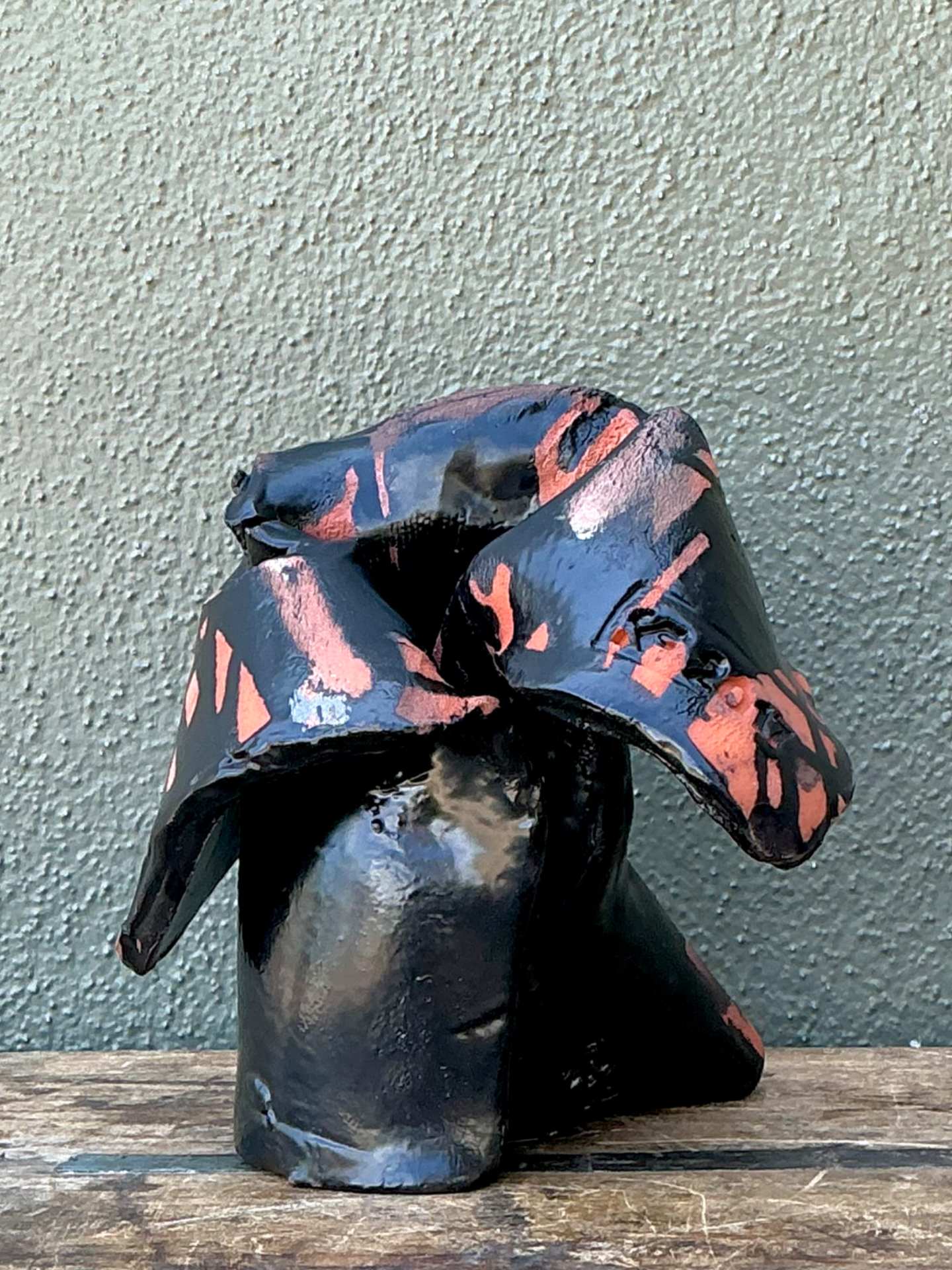 Vintage Ceramic Abstract Sculpture - Top view