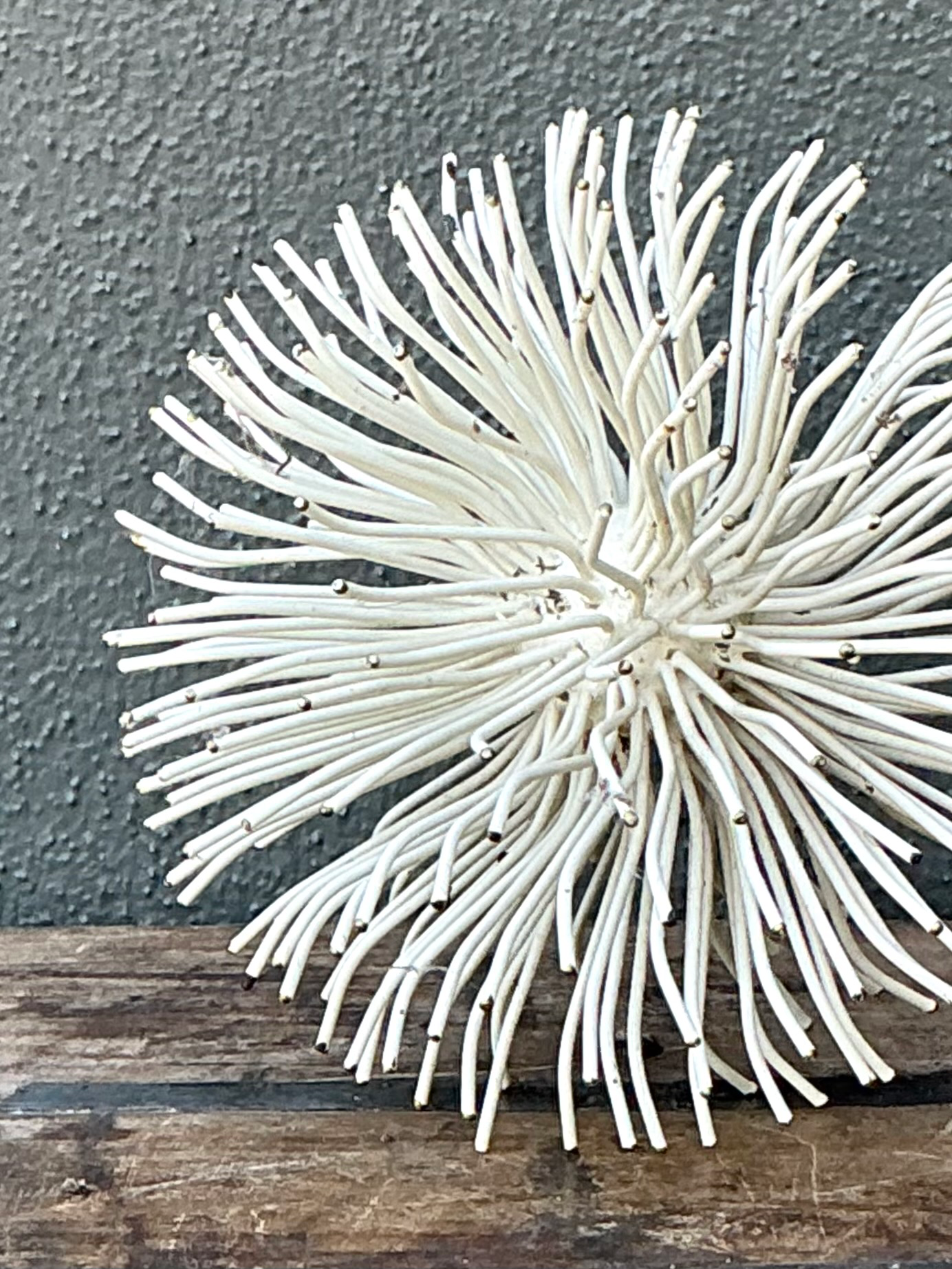 Vintage Metal Wire Form Sculptural Sphere - Back view