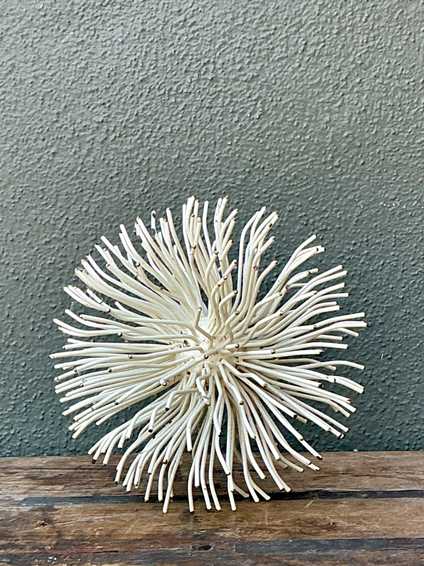 Vintage Metal Wire Form Sculptural Sphere - Detail view