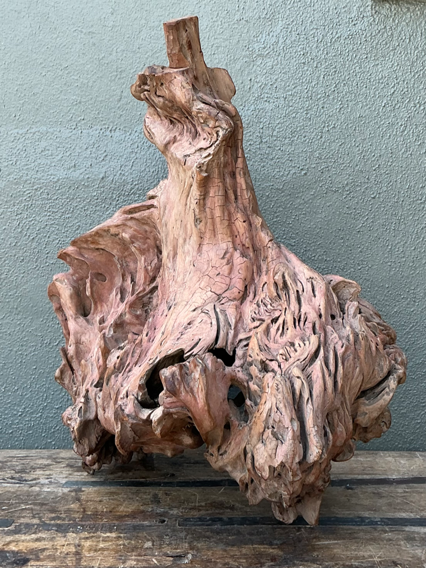 Vintage Organic Driftwood Decorative Object - Detail view
