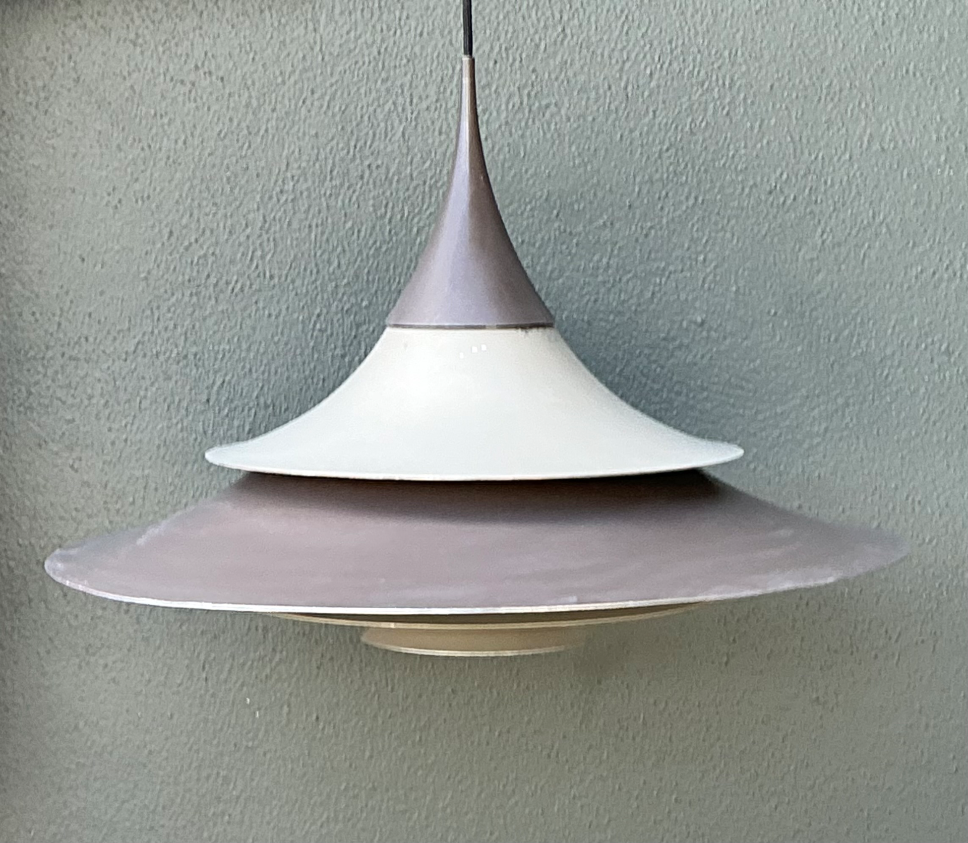 Vintage Scandinavian Tiered Pendant Lamp - Back view
