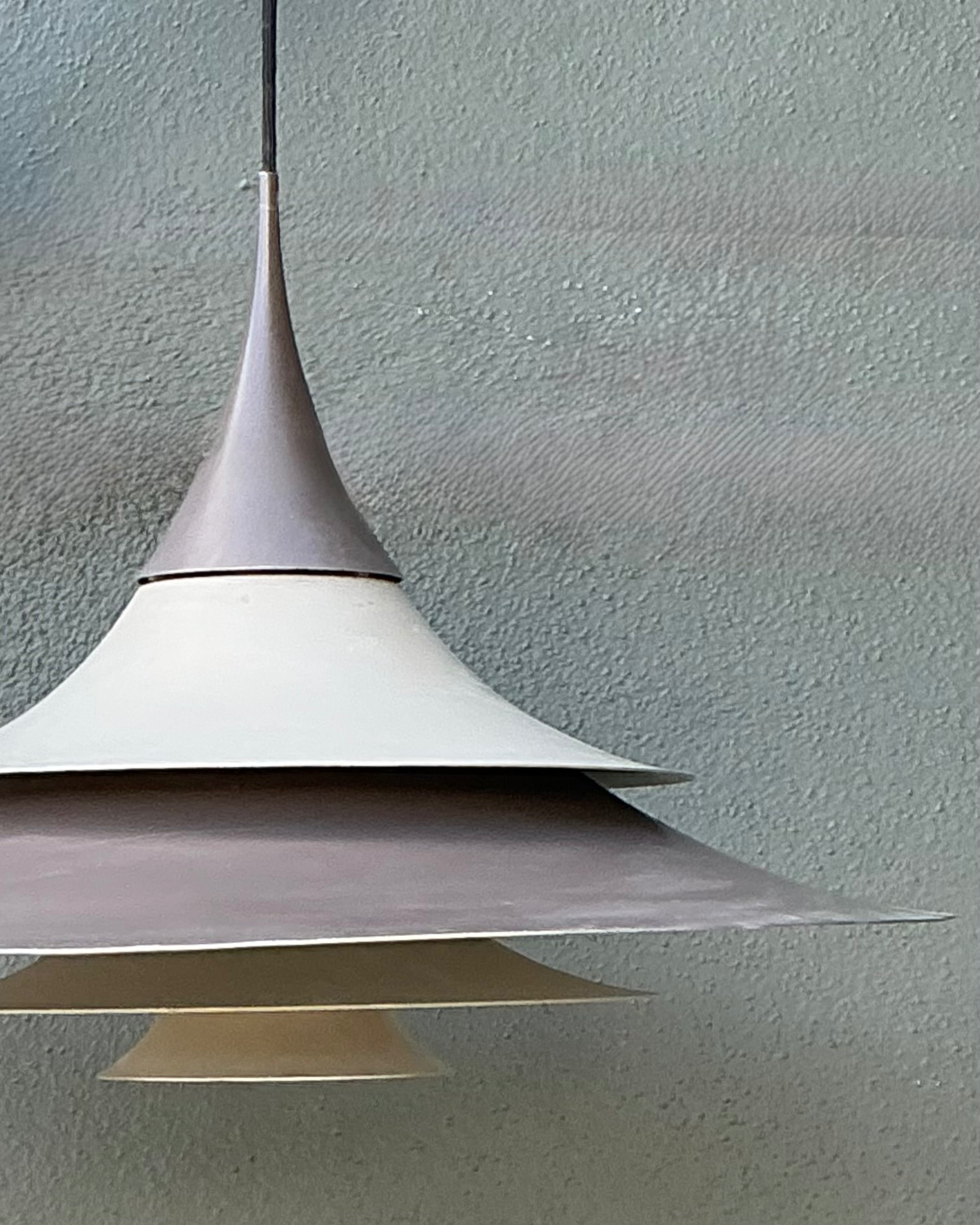 Vintage Scandinavian Tiered Pendant Lamp - Top view