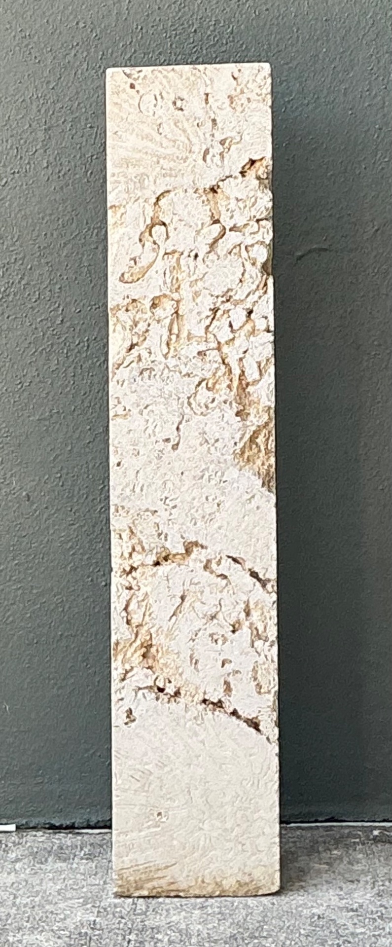 Vintage Coral Column Pedestal - Back view