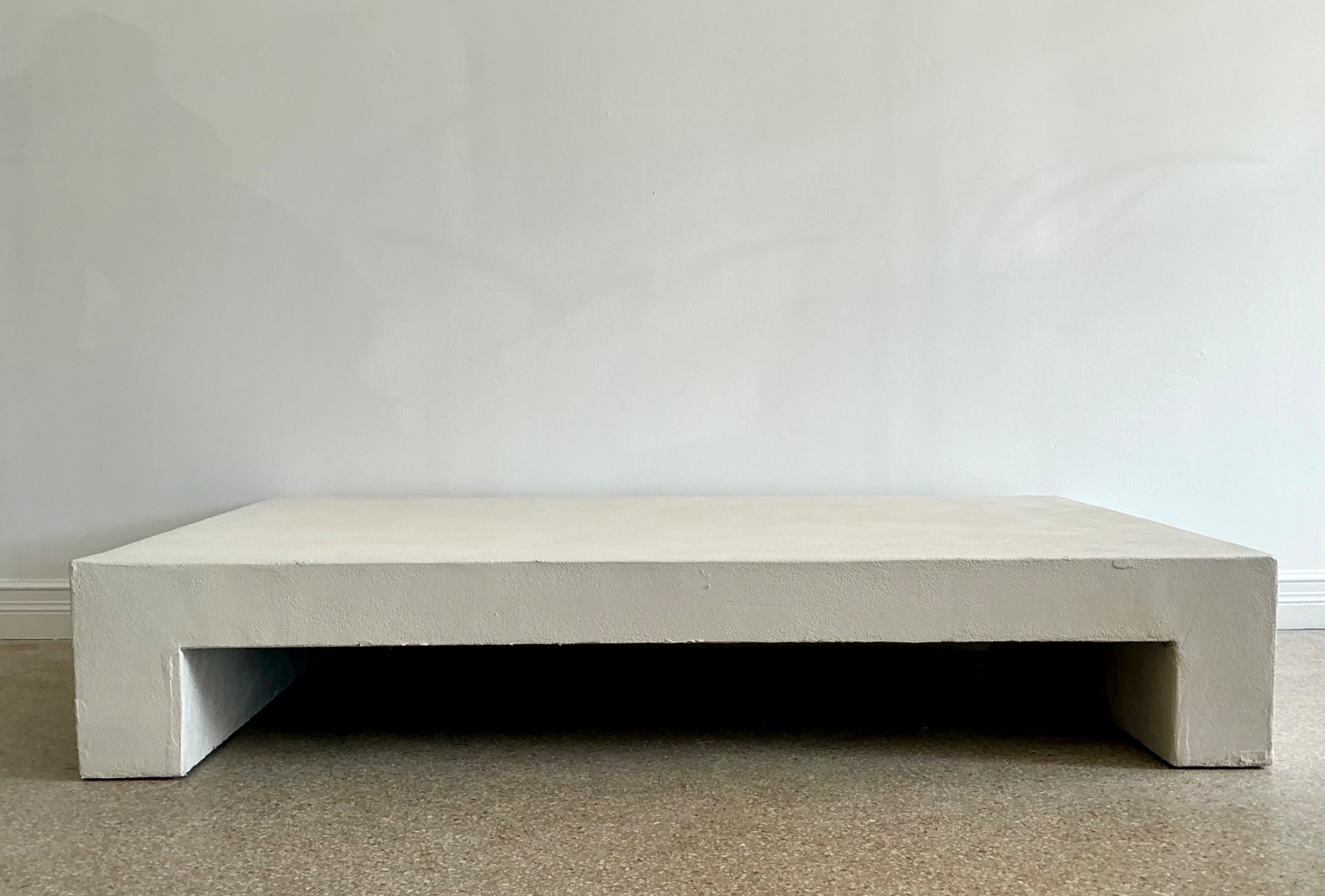 Vintage Cement Low Profile Table - Detail view