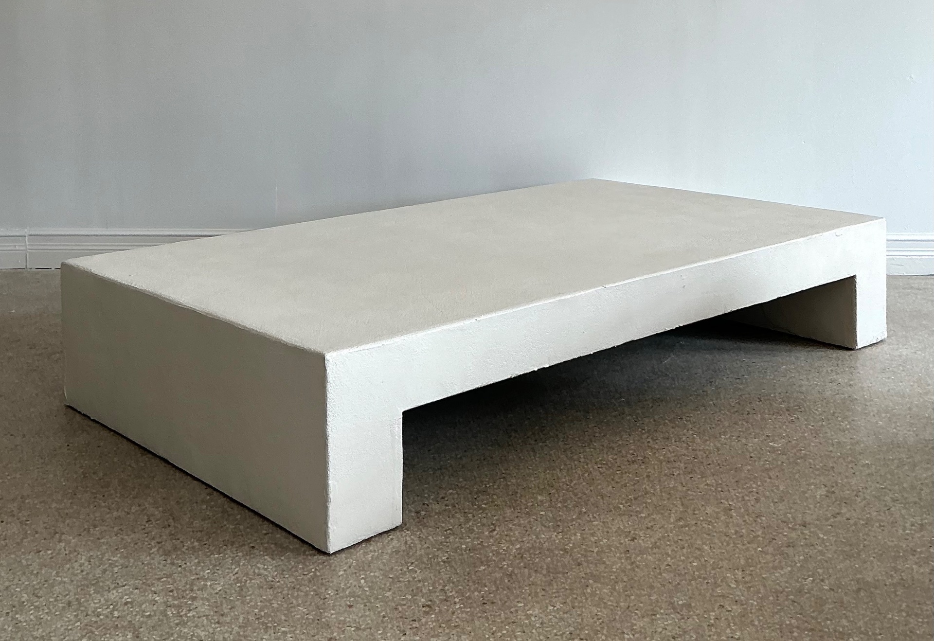 Vintage Cement Low Profile Table - Top view