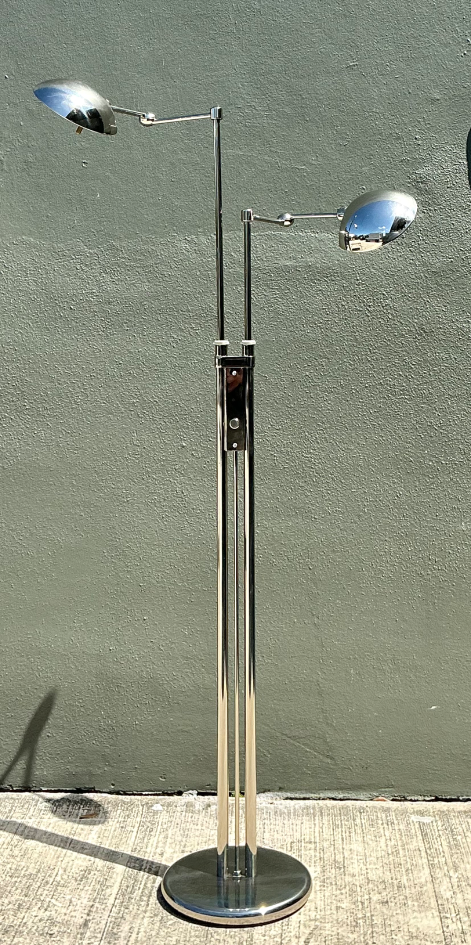 Holtkoetter Leutchen Chrome Dual Head Floor Lamp - Top view