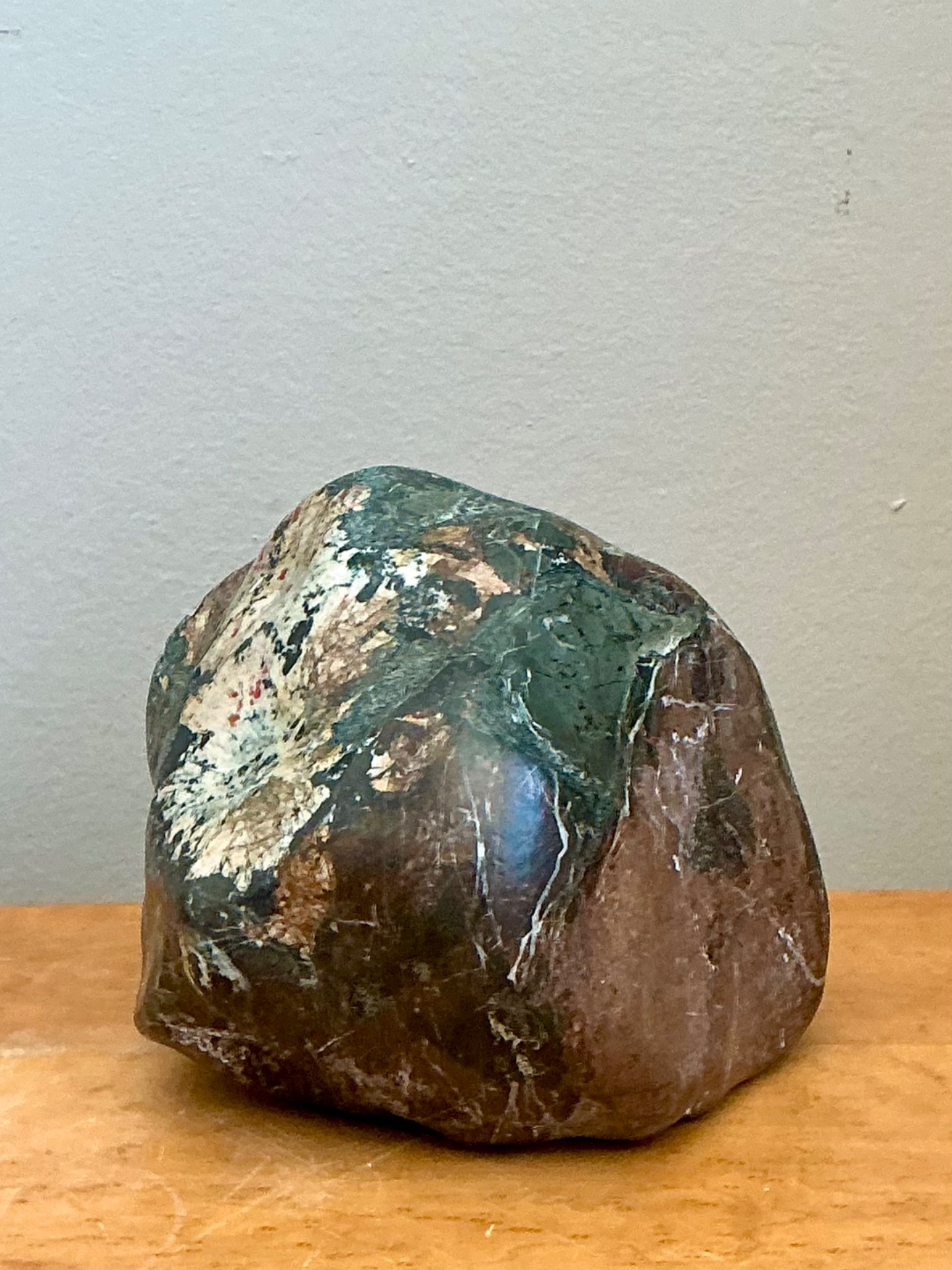 Vintage Polished Jasper Rock - Detail view