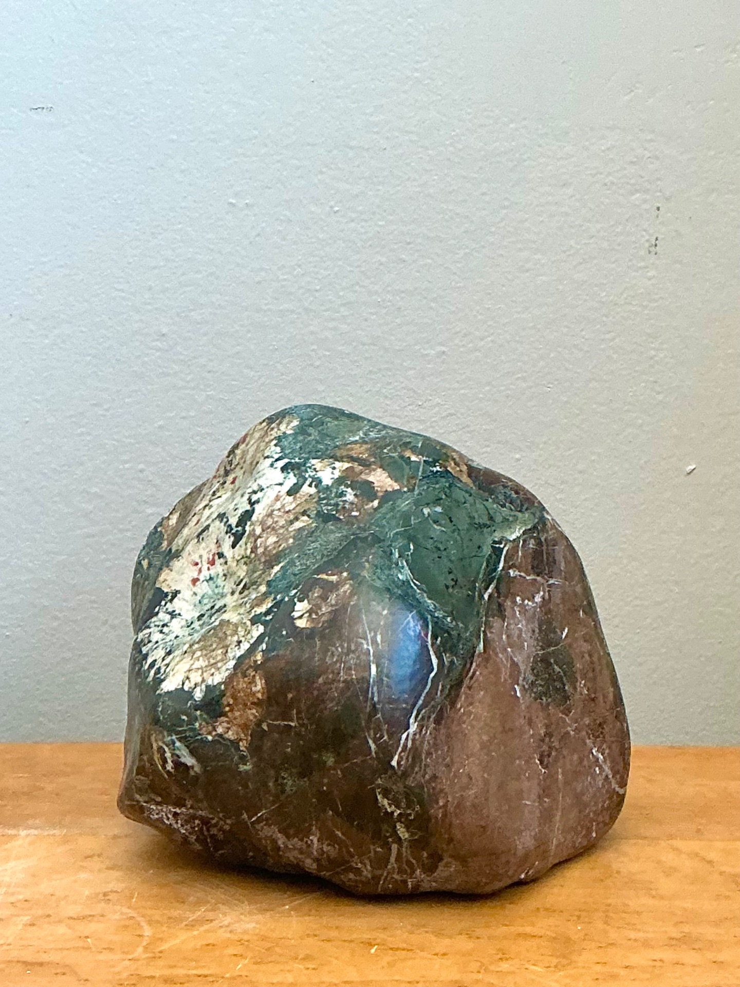 Vintage Polished Jasper Rock - Top view
