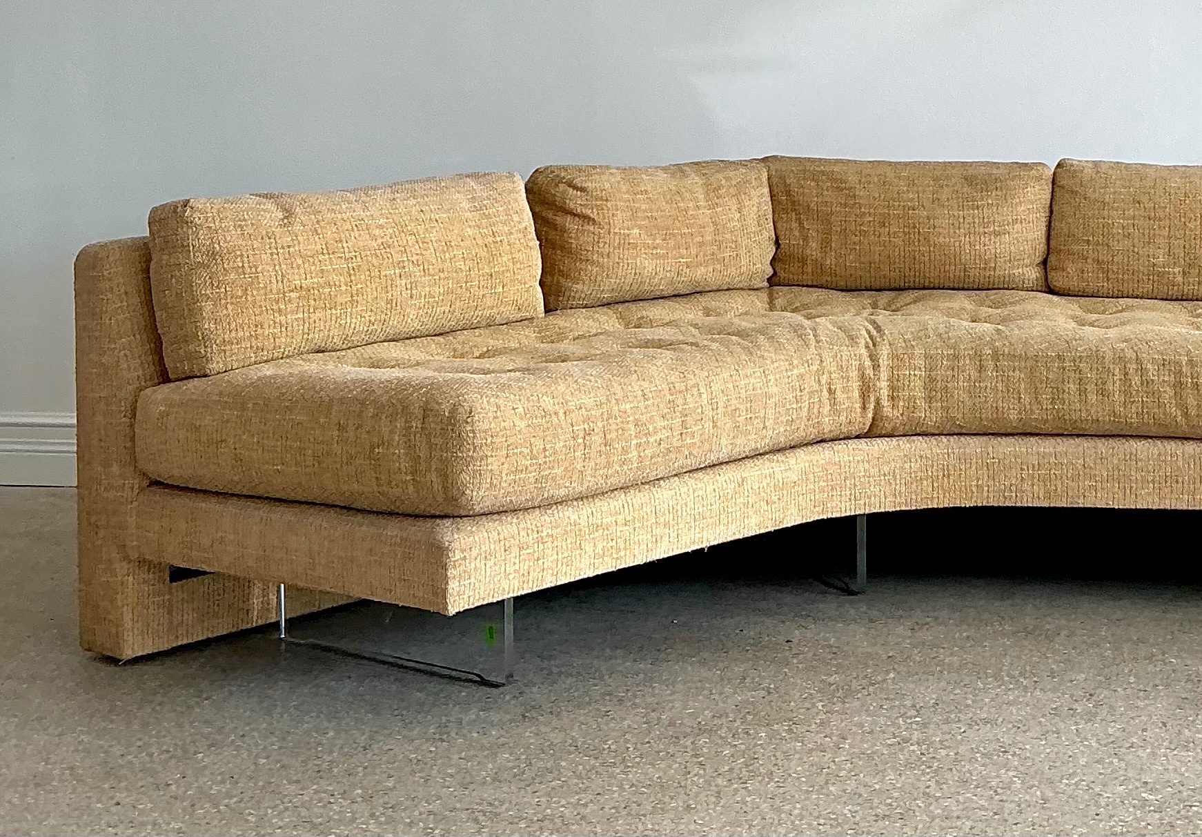 Vintage 1980s Sectional Sofa After Kagan For Preview - Detail view