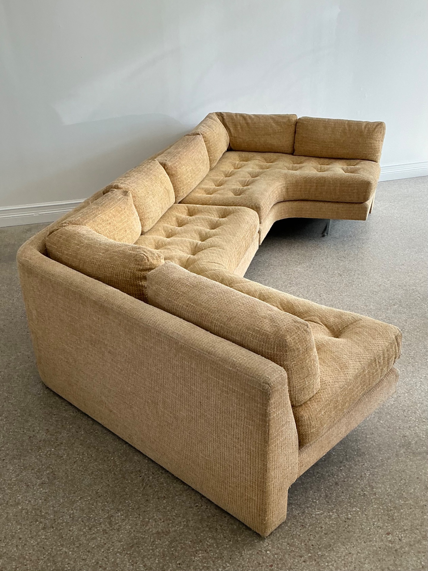 Vintage 1980s Sectional Sofa After Kagan For Preview - Side view