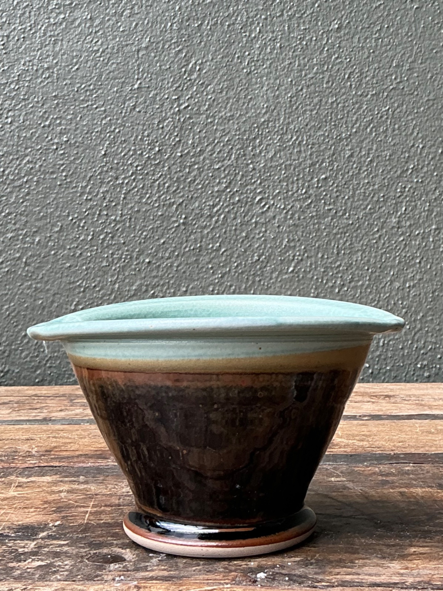 Vintage Studio Pottery Ceramic Bowl - Back view