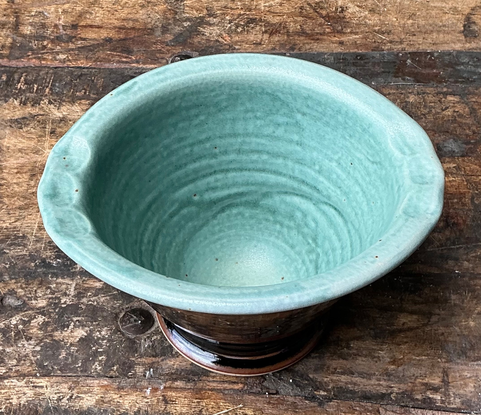 Vintage Studio Pottery Ceramic Bowl - Side view