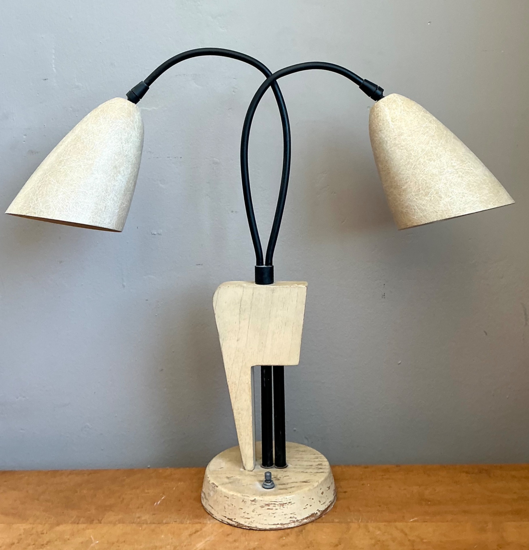 Vintage Mid-Century Modern Double Arm Lamp - Side view