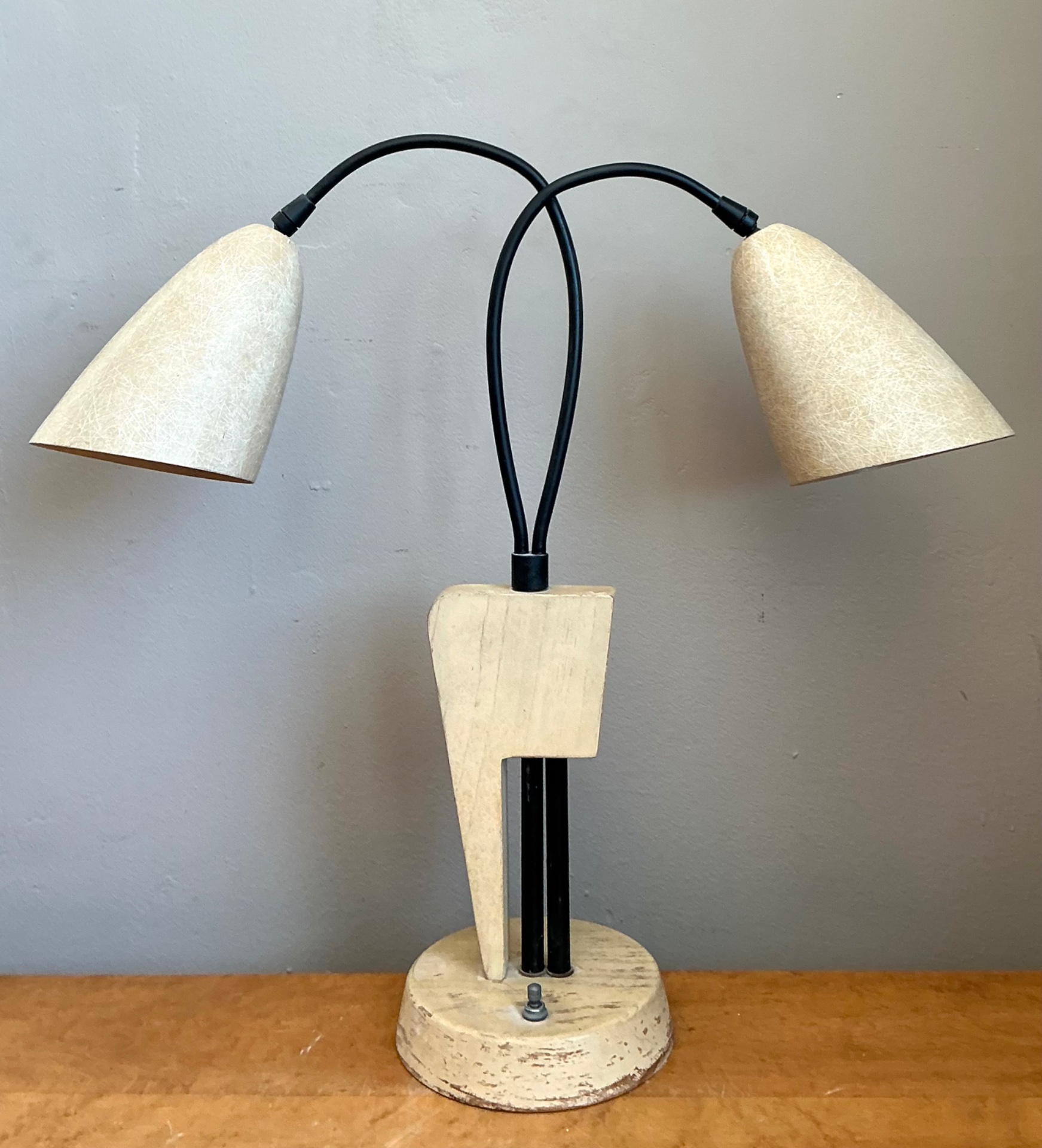 Vintage Mid-Century Modern Double Arm Lamp - Top view