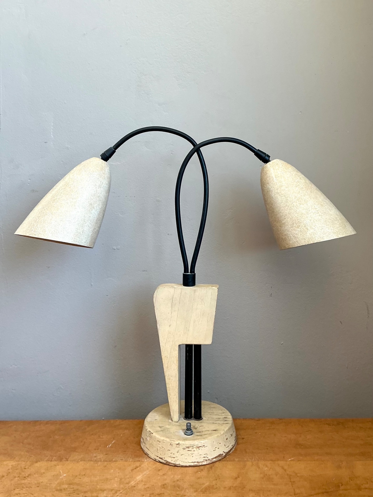Vintage Mid-Century Modern Double Arm Lamp - Side view