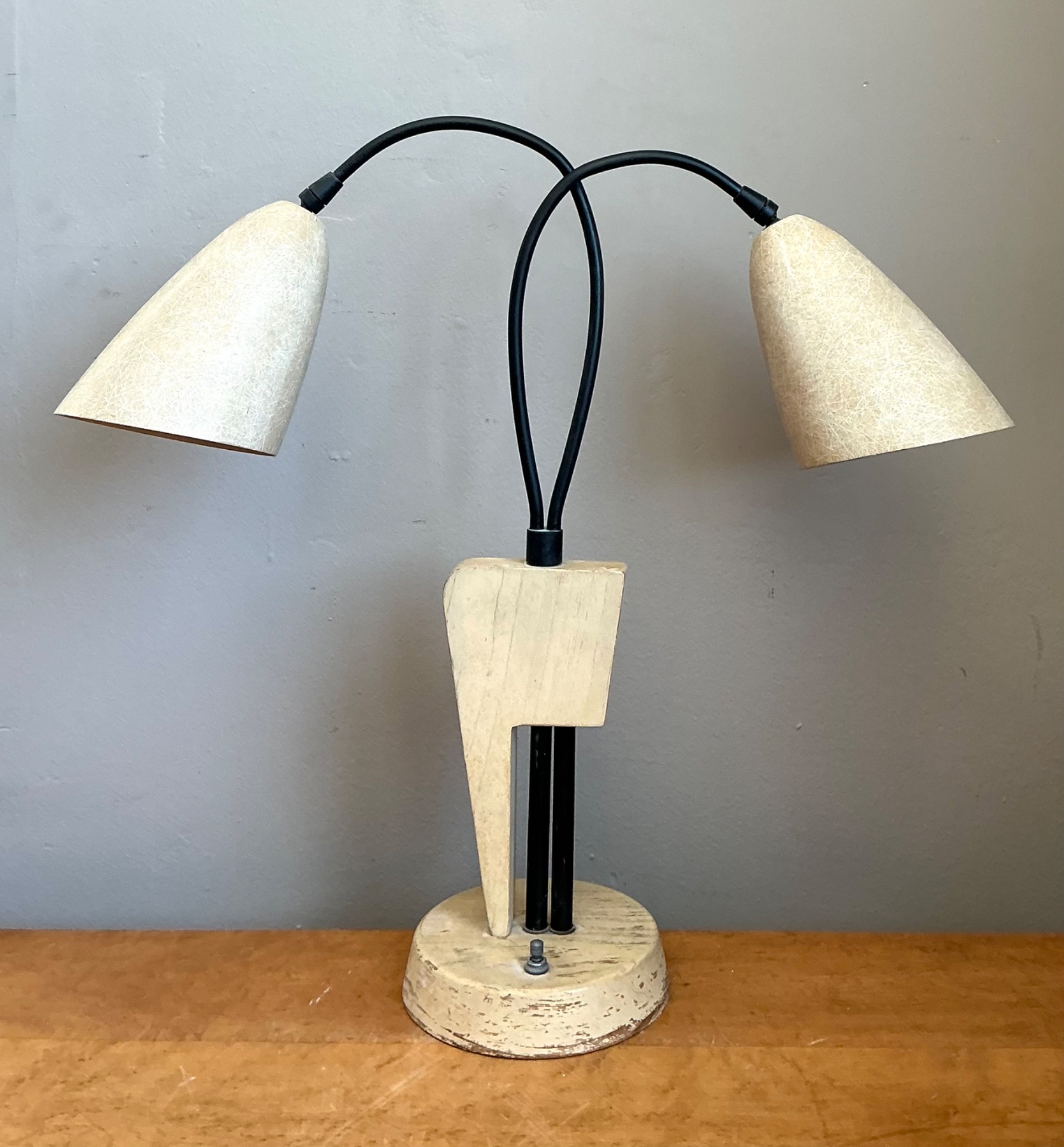 Vintage Mid-Century Modern Double Arm Lamp - Back view