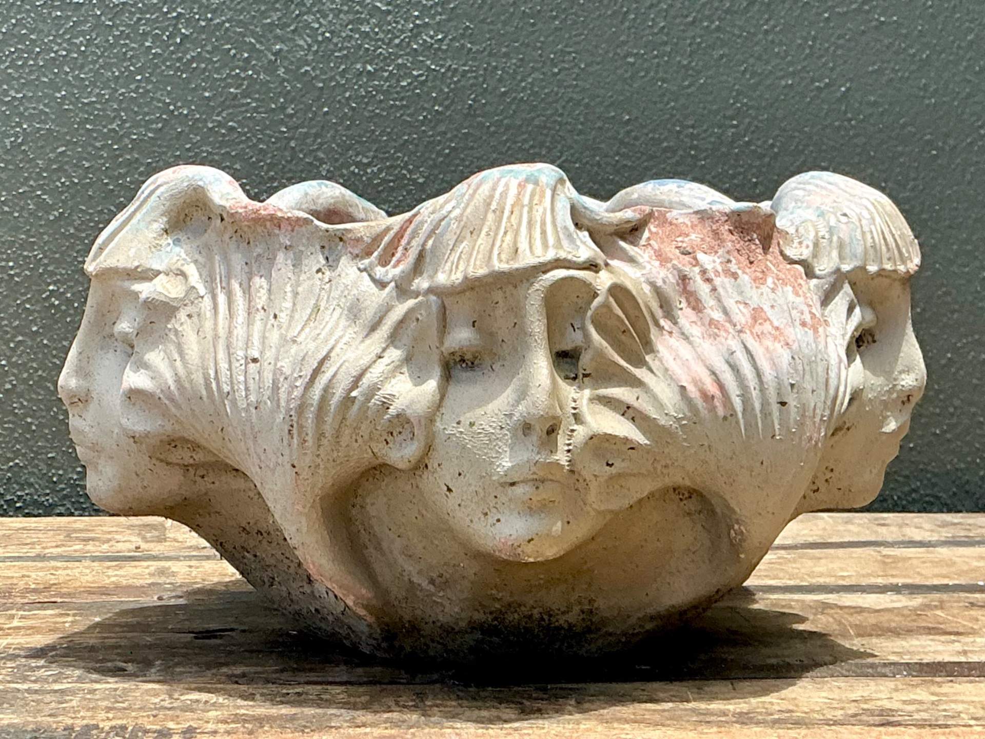 Vintage Glazed Ceramic Gourd Lamps - A Pair - Back view