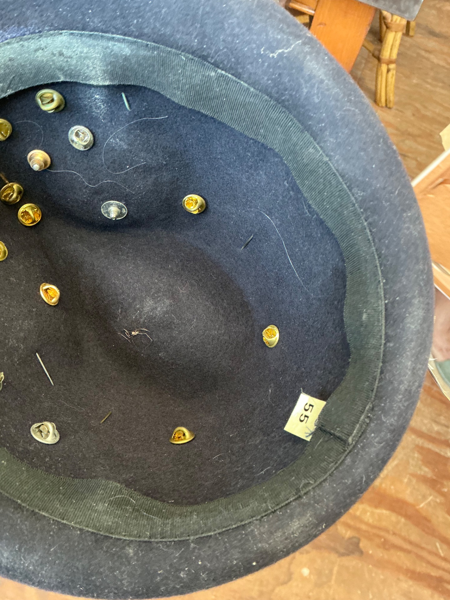 Vintage Bavarian Hat with Pins - Detail view