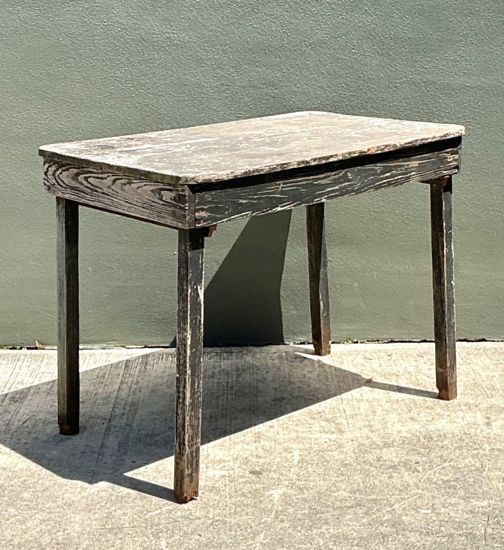 Vintage Farmhouse Style Wood Table - Back view