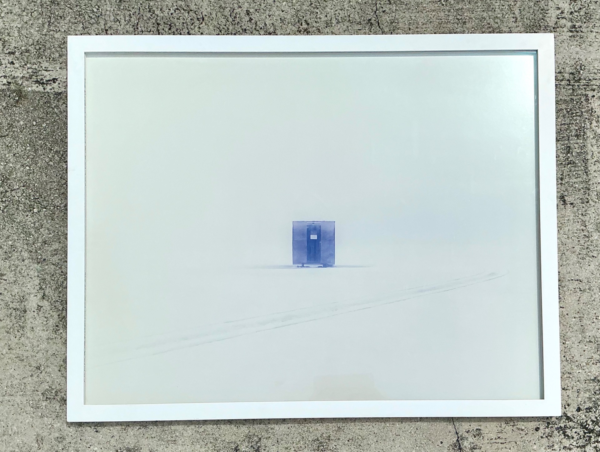 Vintage Scott Peterman Ice Hut Photograph - Detail view