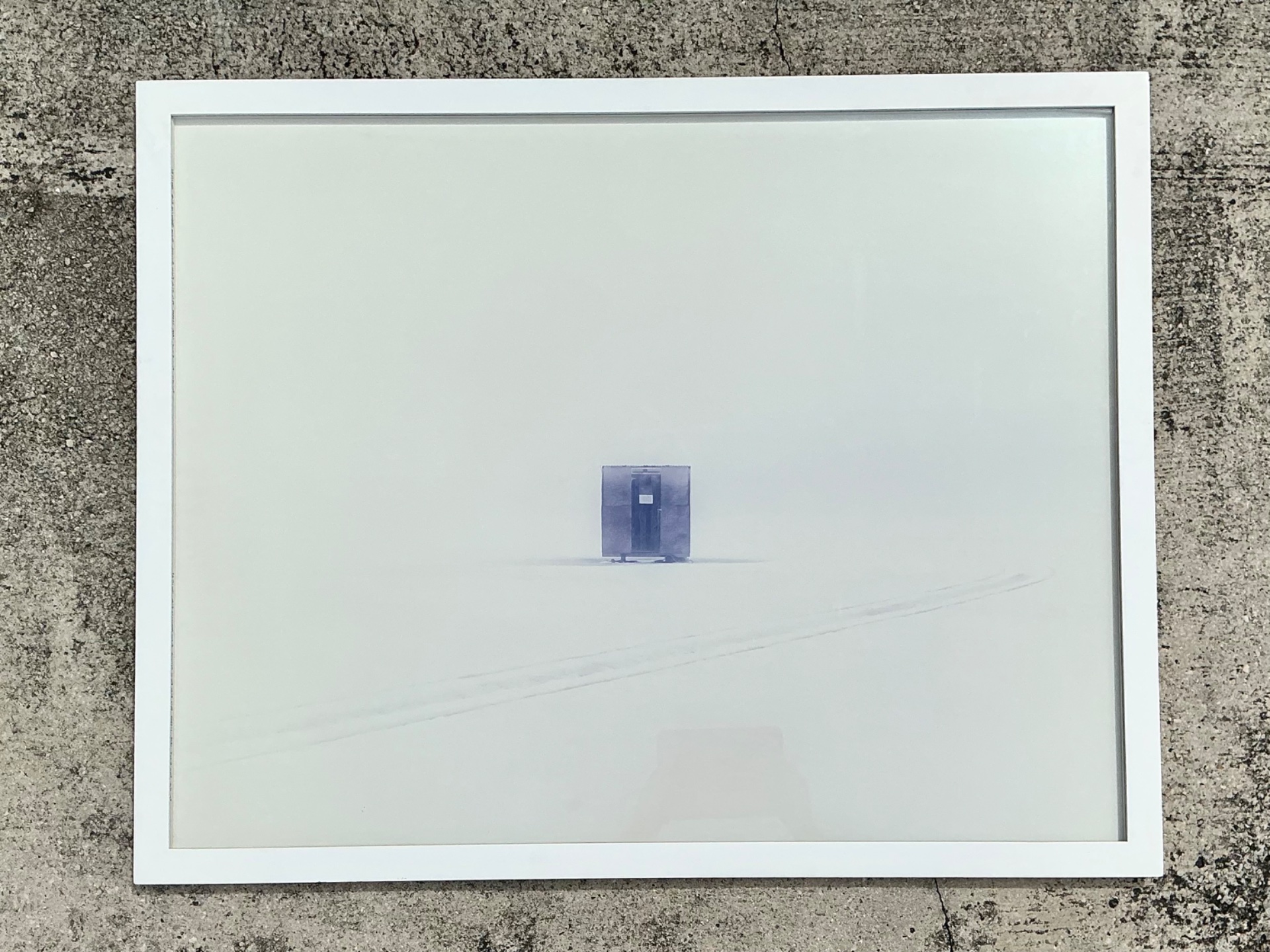 Vintage Scott Peterman Ice Hut Photograph - Top view