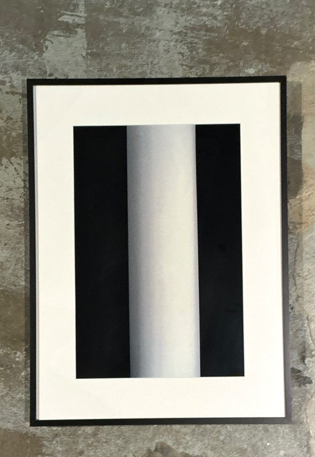 Vintage Peter Stephan’s Geometric Abstract Stripe Series On Paper - Detail view
