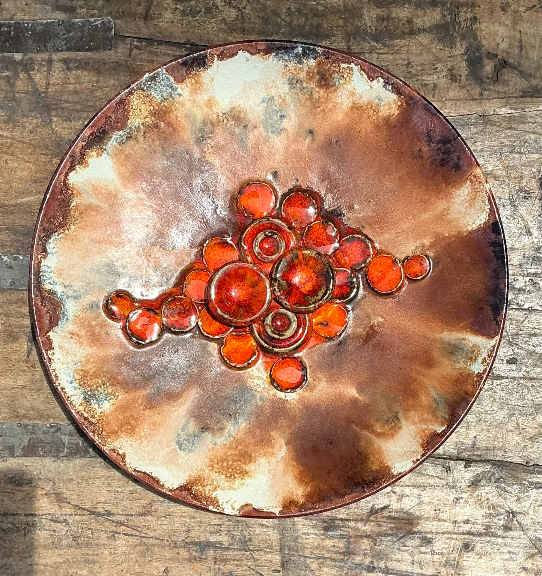 Vintage Danish Ceramic Mid-Century Modern Plate - Side view