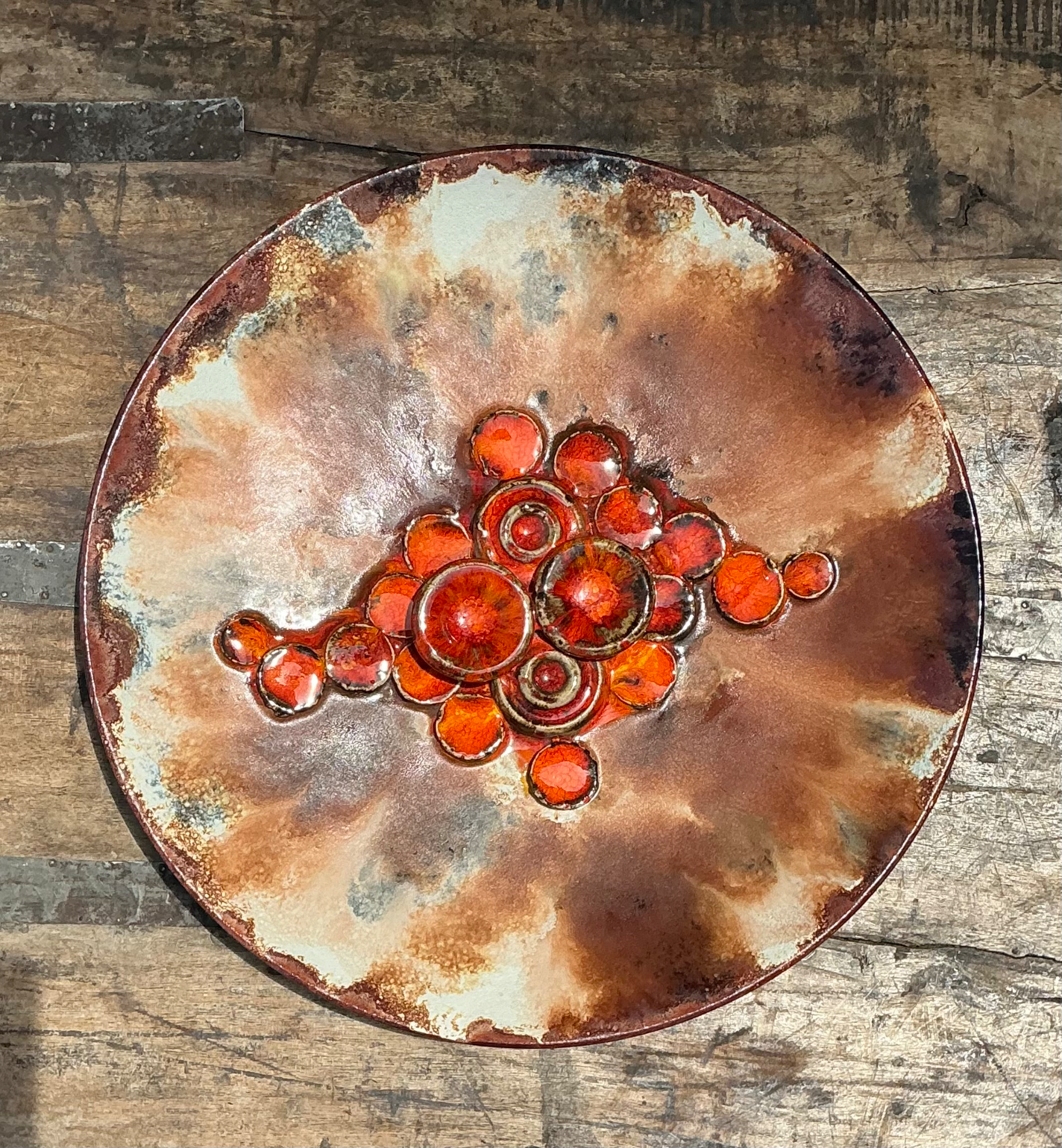 Vintage Danish Ceramic Mid-Century Modern Plate - Detail view