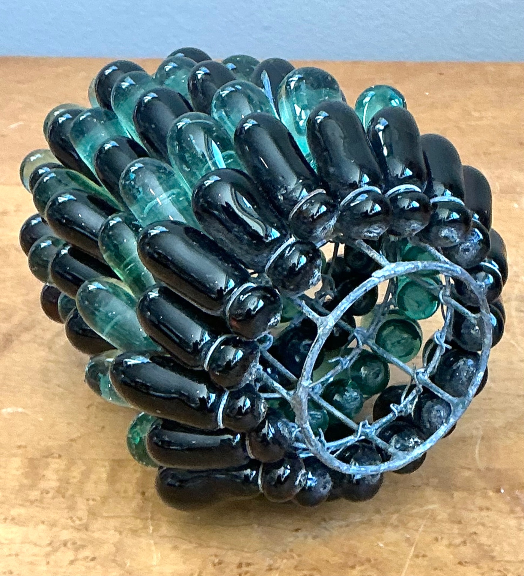 Vintage Italian Glass Pinecone Light Shade - Detail view