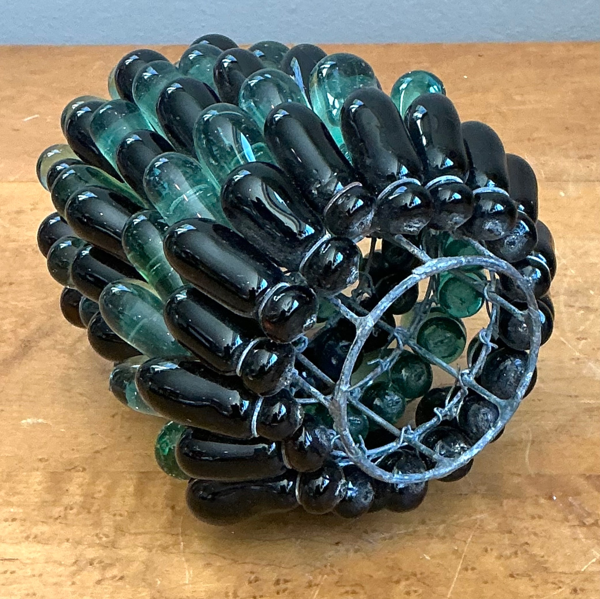 Vintage Italian Glass Pinecone Light Shade - Back view