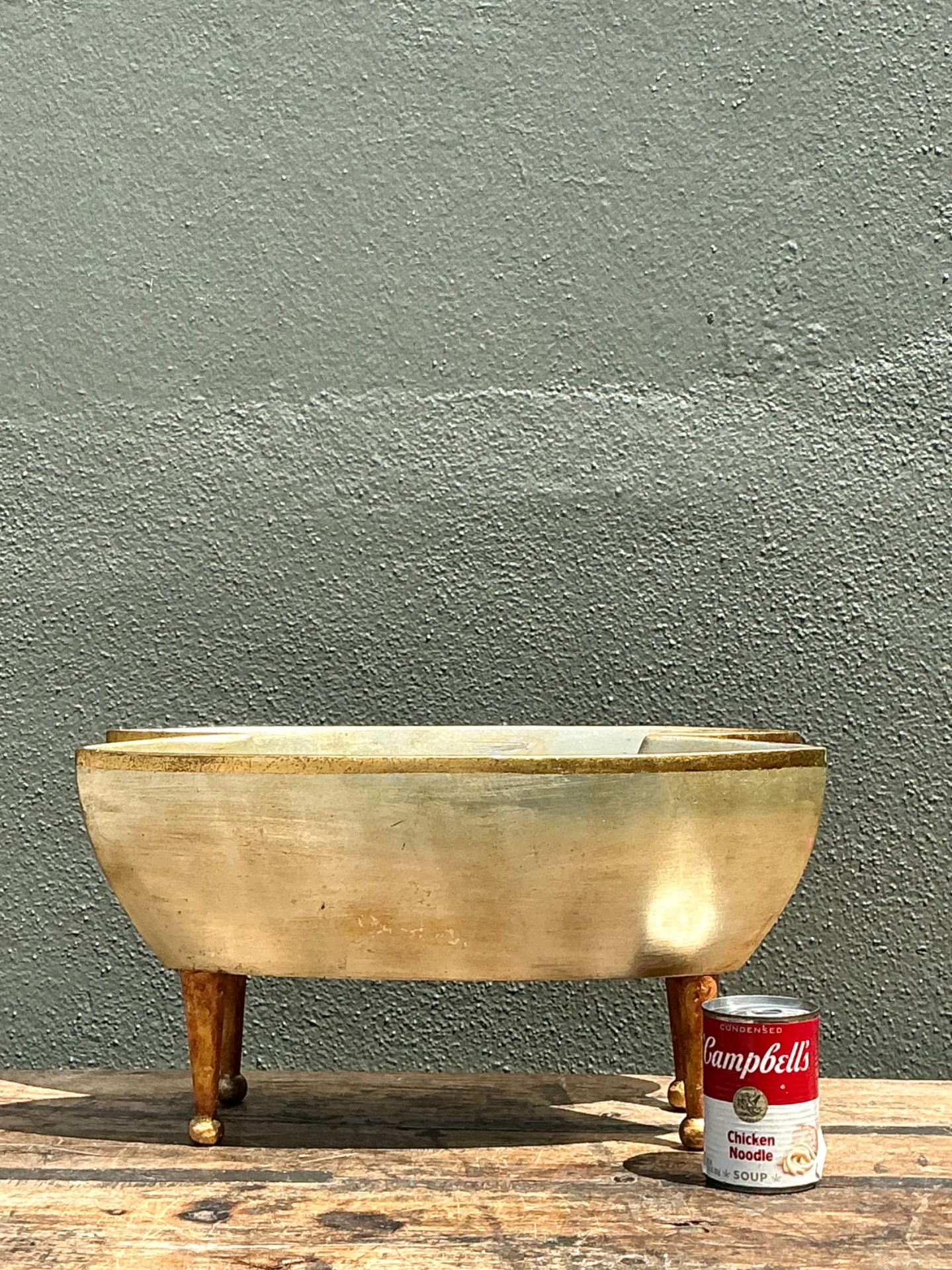 Vintage Footed Decorative Bowl - Side view