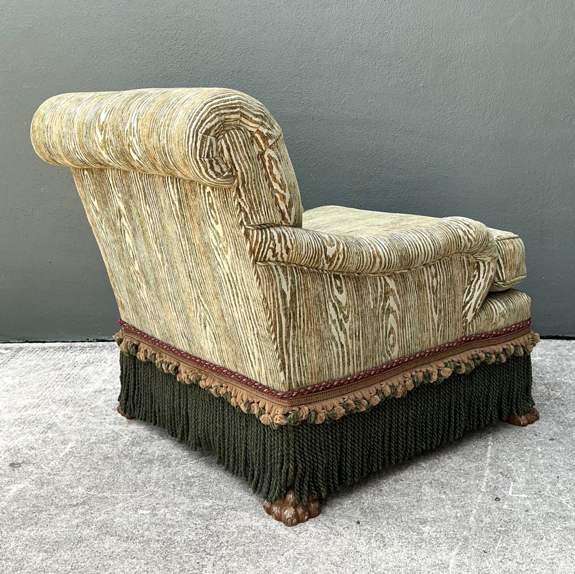 Vintage Lions Paw Lounge Chair - Side view