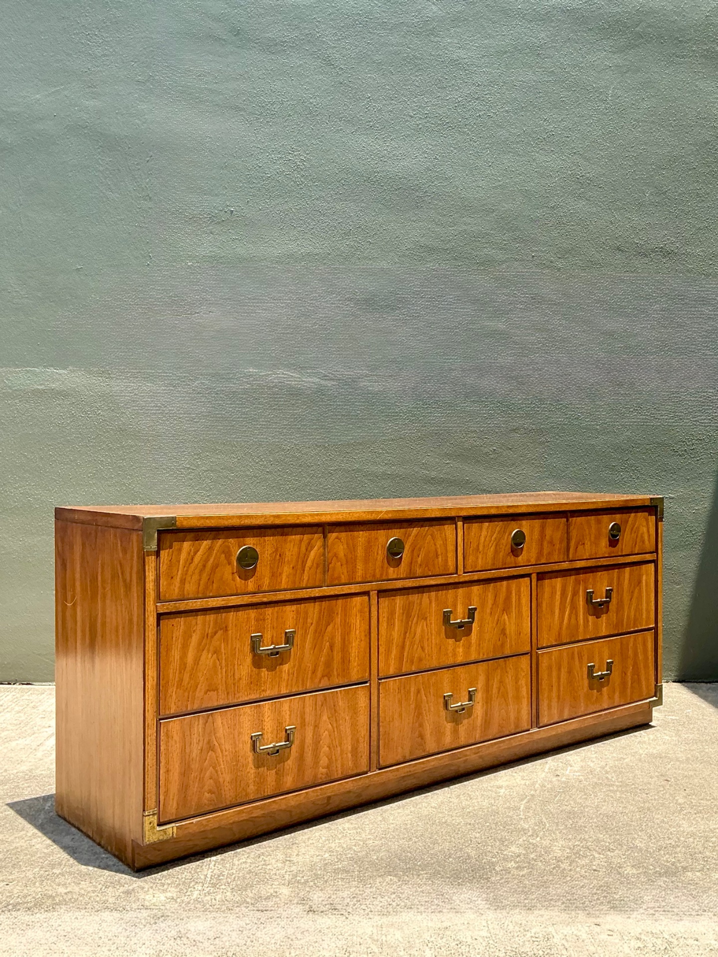 Vintage Thomasville Campaign Style Dresser - Top view