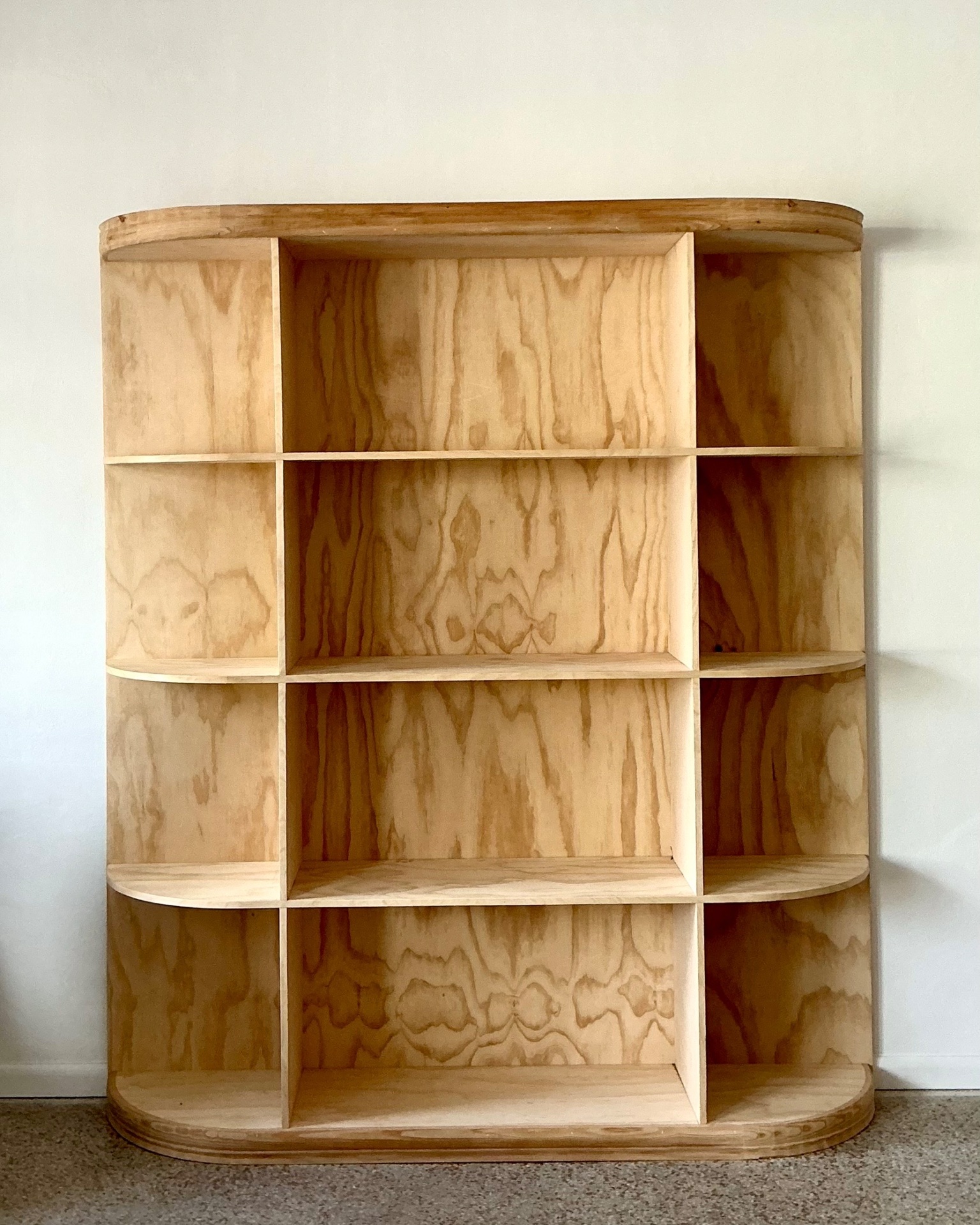 Vintage Custom Arched Etagere - Side view