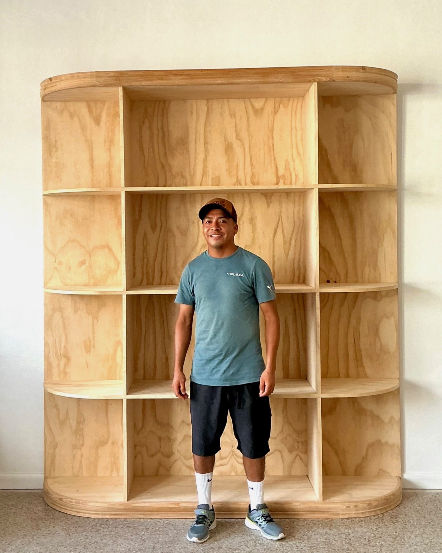 Vintage Custom Arched Etagere - Top view