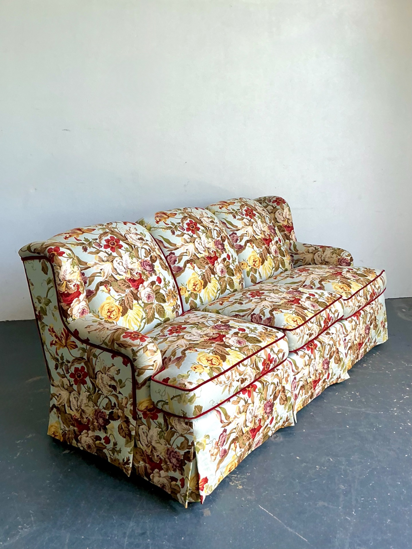 Vintage High Back Sofa In House Of Hackney Chintz - Top view