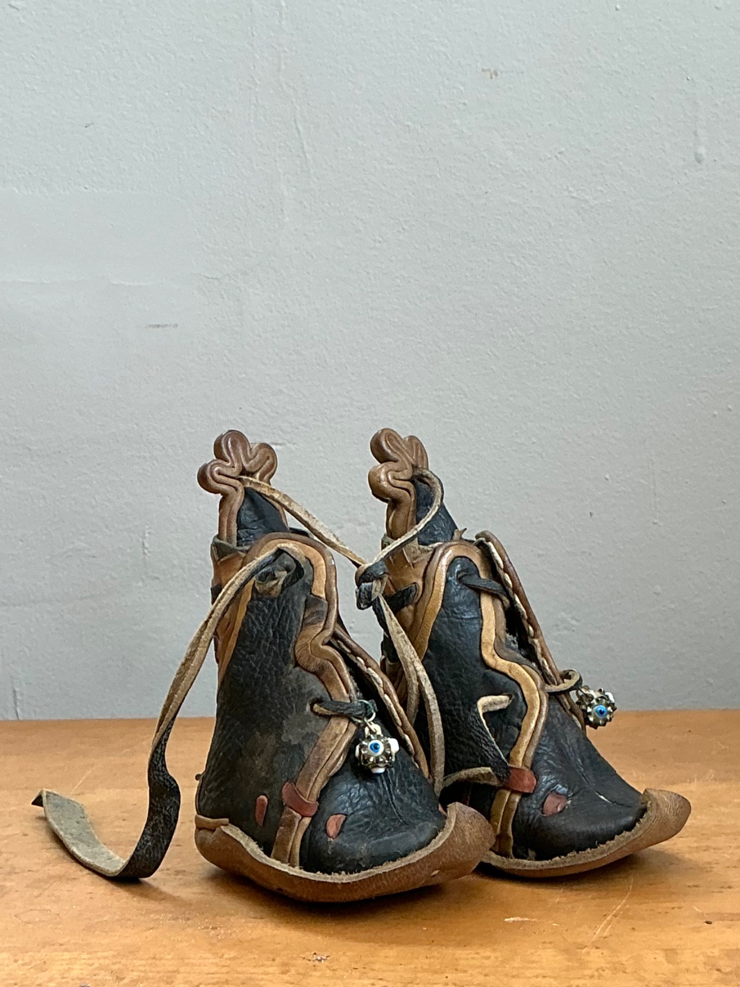 Vintage Children’s Leather Booties - Back view