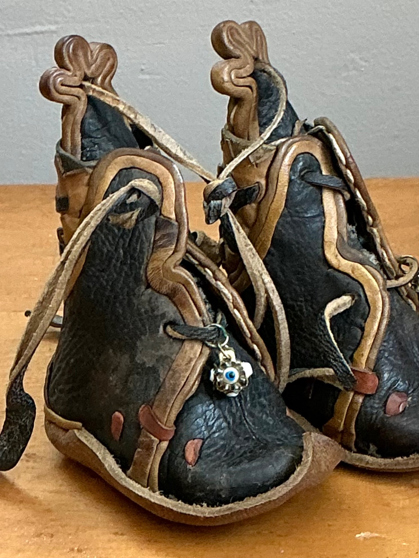 Vintage Children’s Leather Booties - Side view