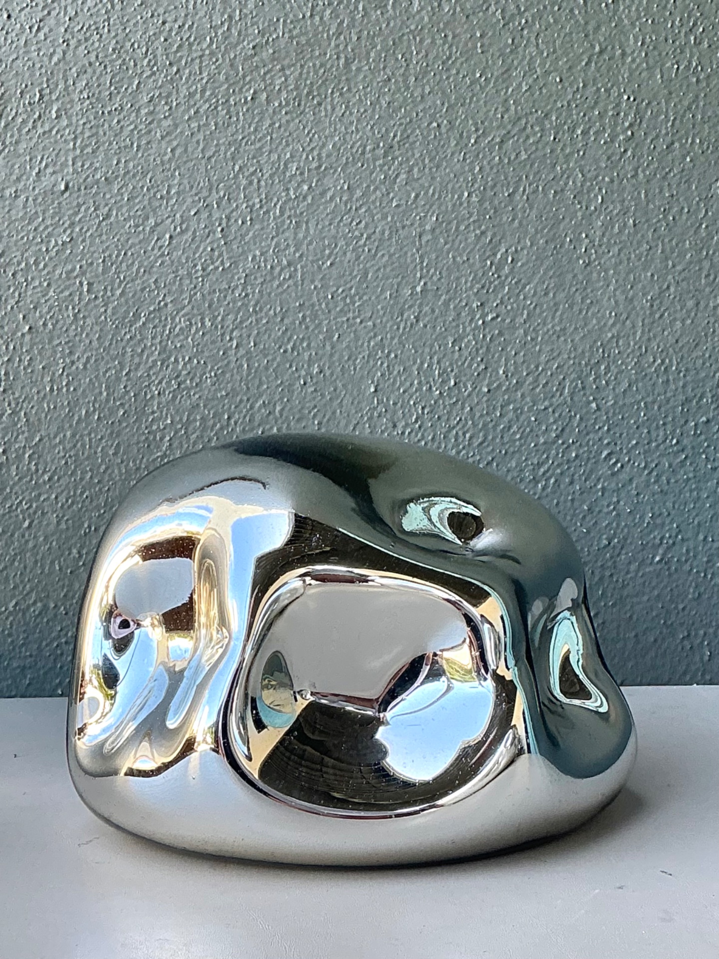 Vintage Organic Form Glass Object - Side view