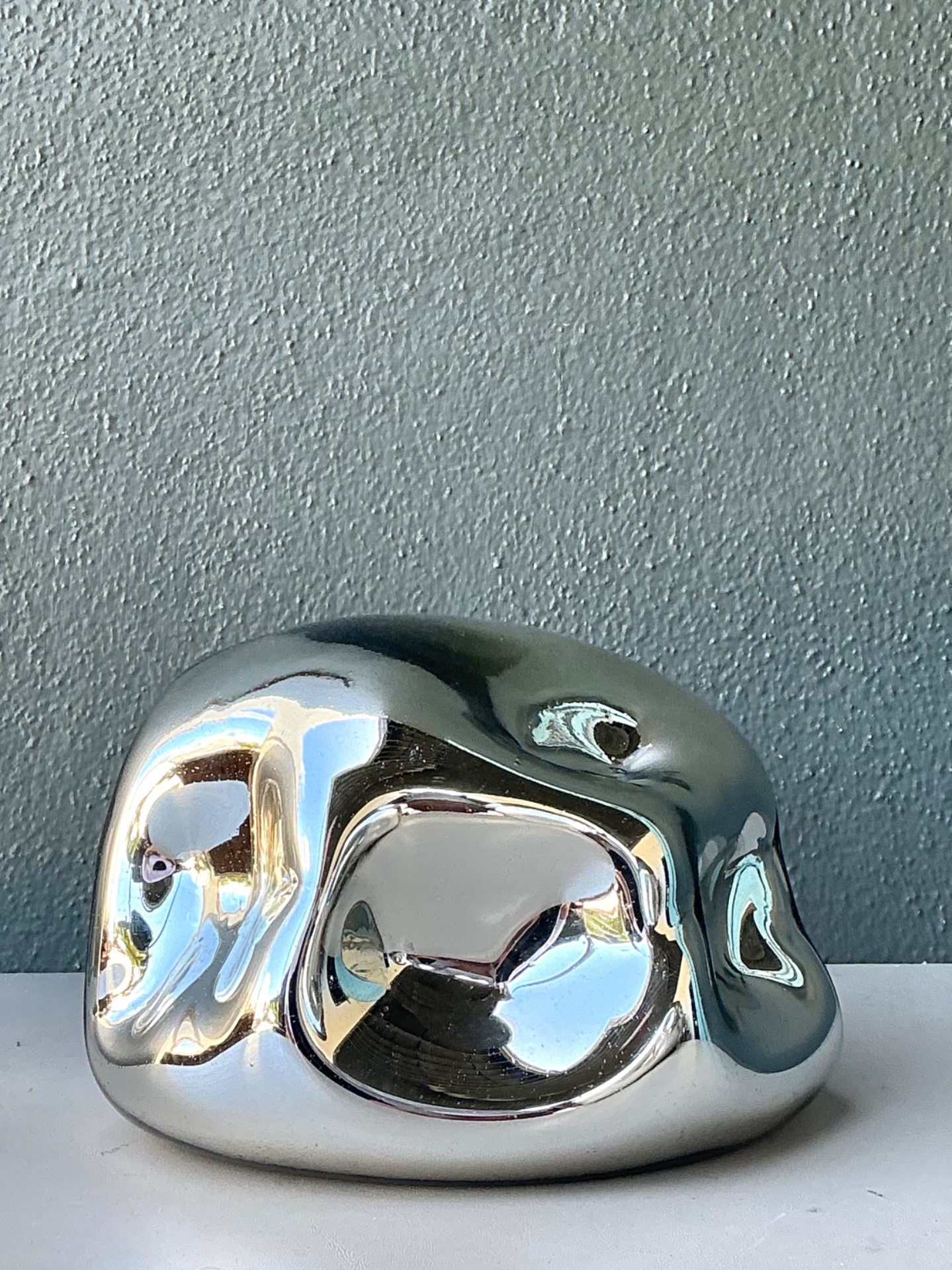 Vintage Organic Form Glass Object - Top view