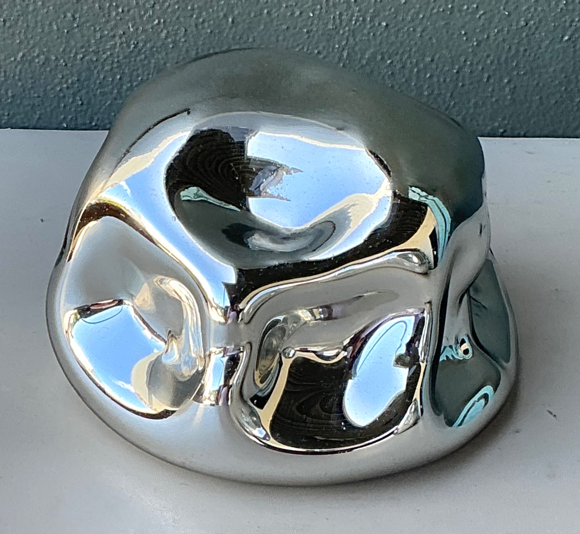 Vintage Organic Form Glass Object - Back view