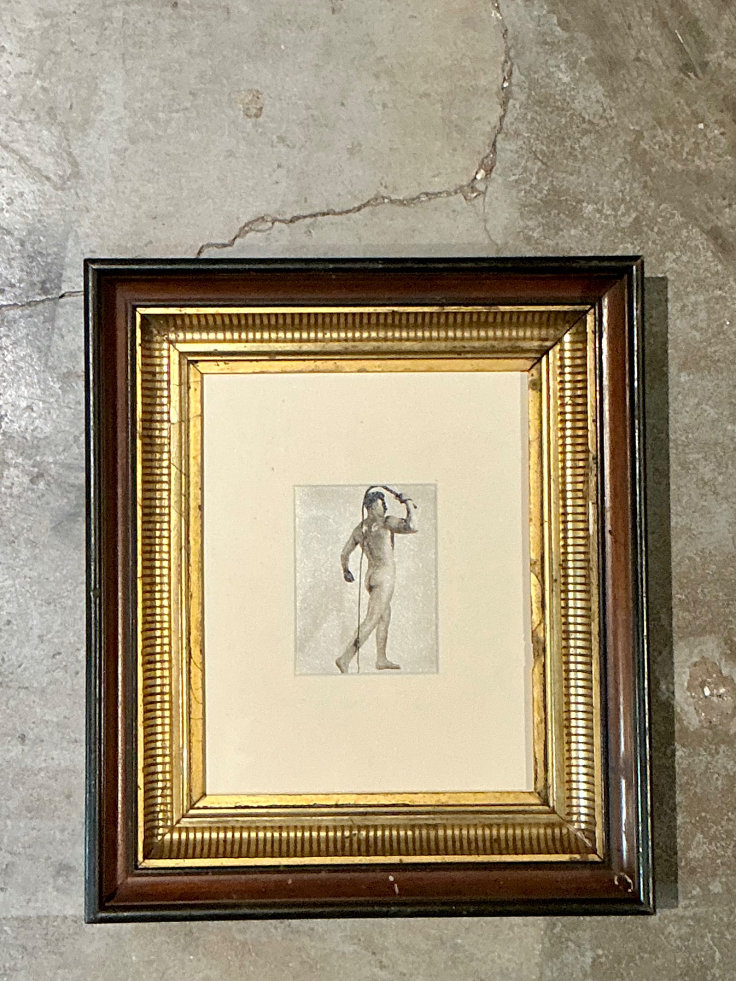 Vintage 50s Bob Mizner Nude Portrait - Top view