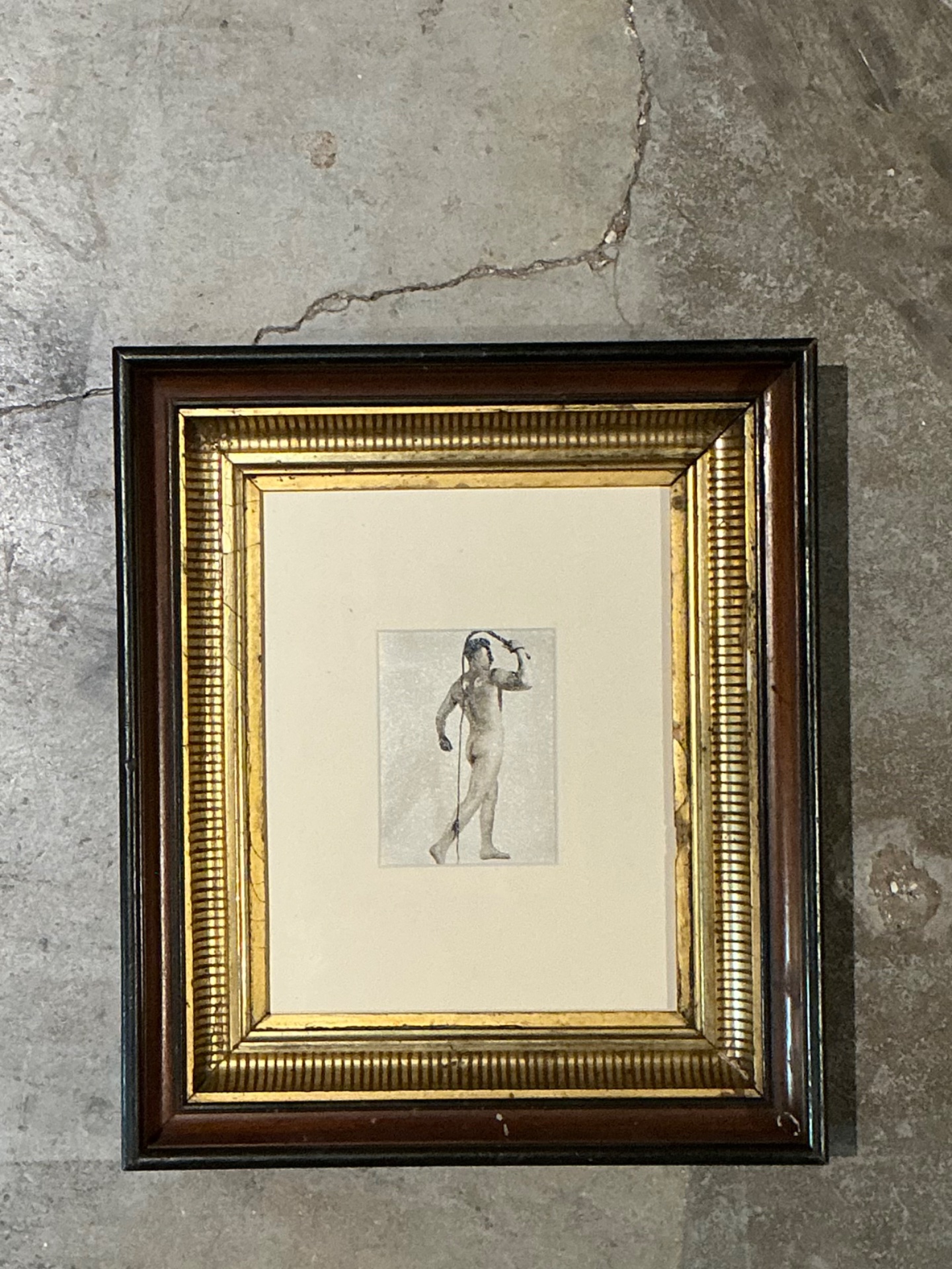 Vintage 50s Bob Mizner Nude Portrait - Top view