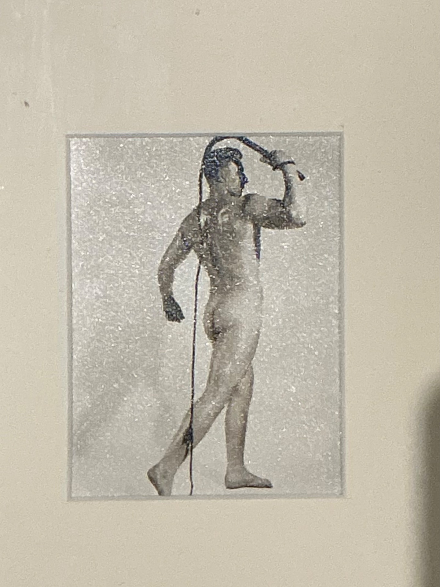 Vintage 50s Bob Mizner Nude Portrait - Detail view