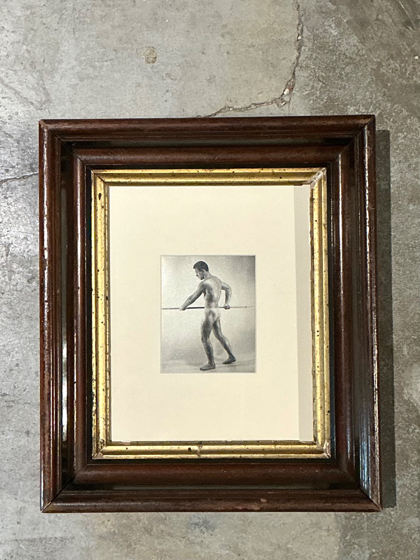 Vintage 50s Bob Mizner Original Male Portrait - Detail view