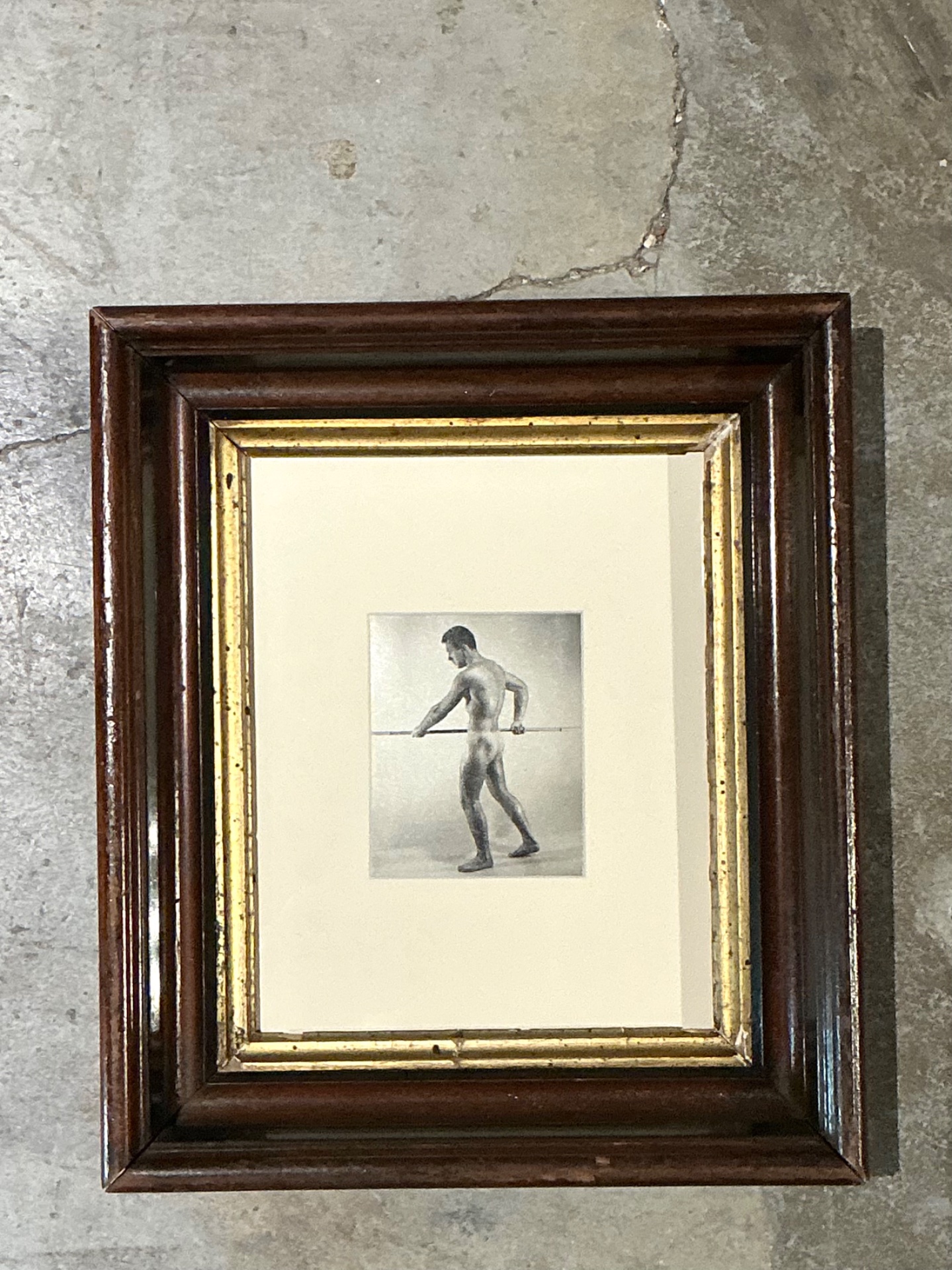 Vintage 50s Bob Mizner Original Male Portrait - Top view