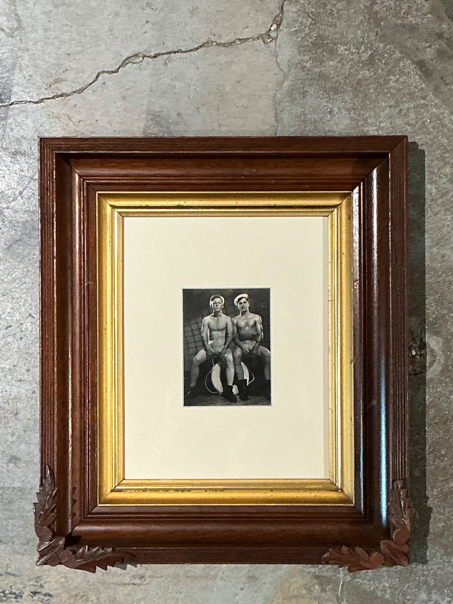 Vintage 50s Bob Mizner Original Male Figurative Photo - Top view