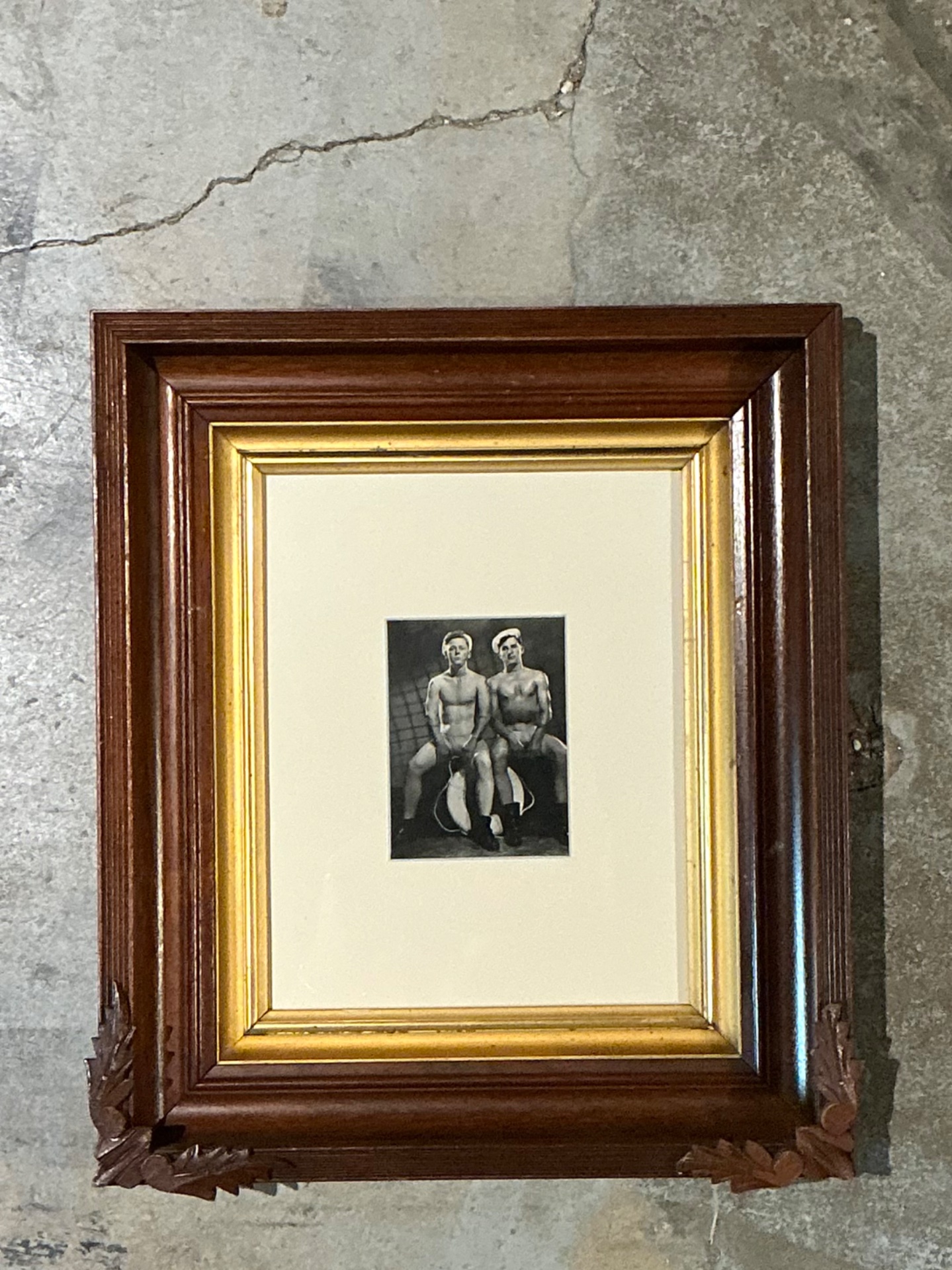 Vintage 50s Bob Mizner Original Male Figurative Photo - Detail view
