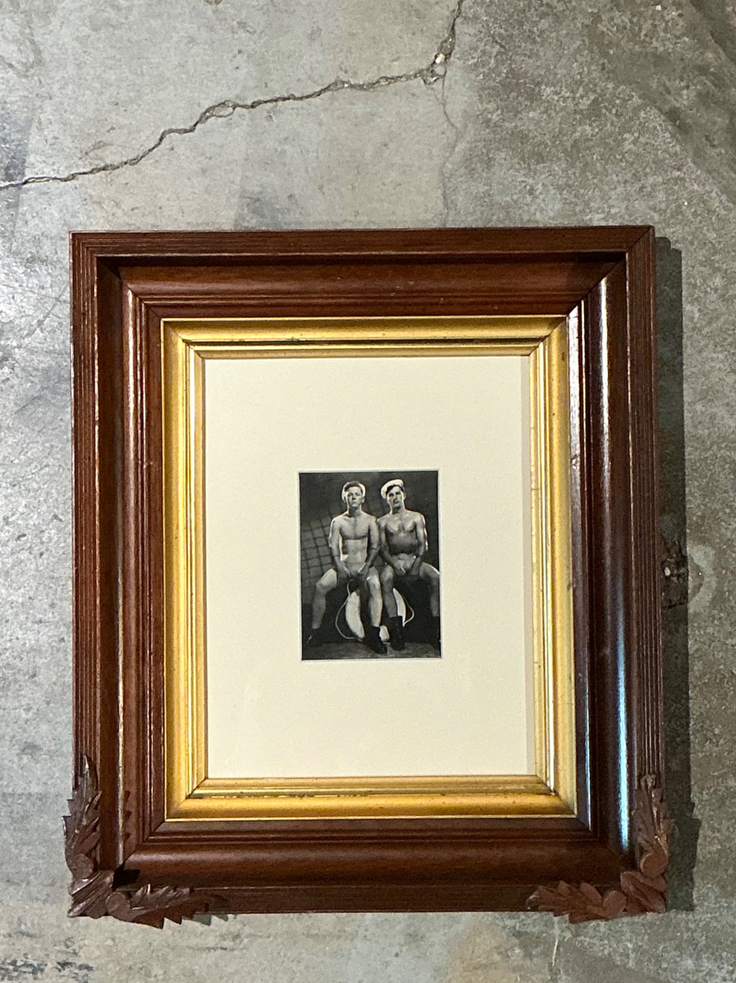 Vintage 50s Bob Mizner Original Male Figurative Photo - Top view